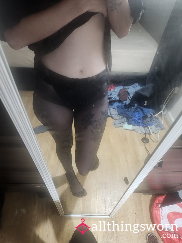 Black Sheer Pantyhose