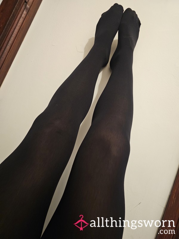 Black Sheer Pantyhose That Have Spent Most Of Their Days Stuck Tightly To My Skin, Right From The Waist To The Tips Of My Toes 🫦