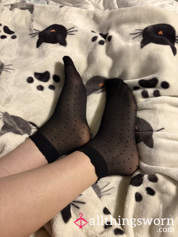 Black Sheer Socks 🧦