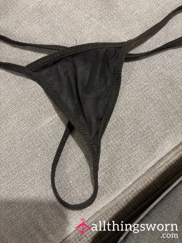 Black Sheer Thong/g-string