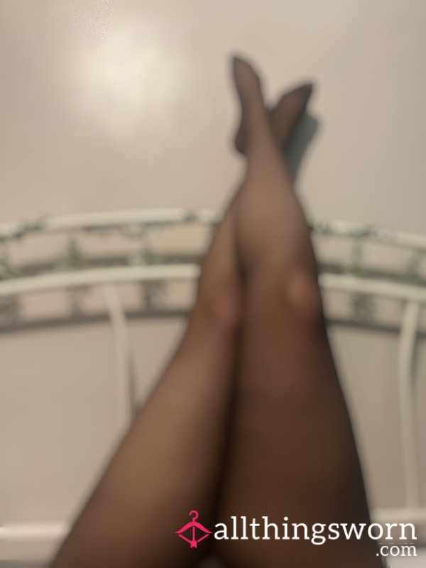 Black Sheer Tights & Stilettos