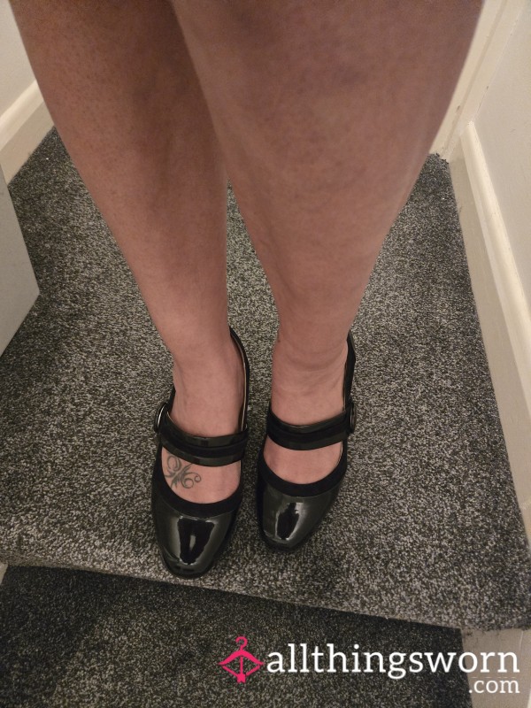 Black Shoes And Feet