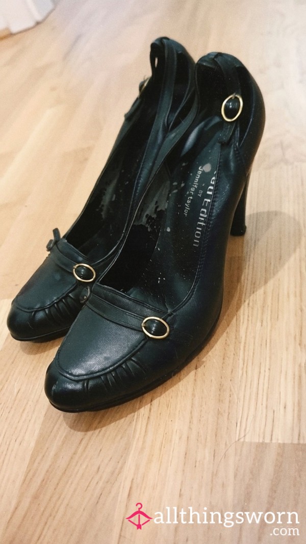 Black Shoes Heels Worn For 5 Years
