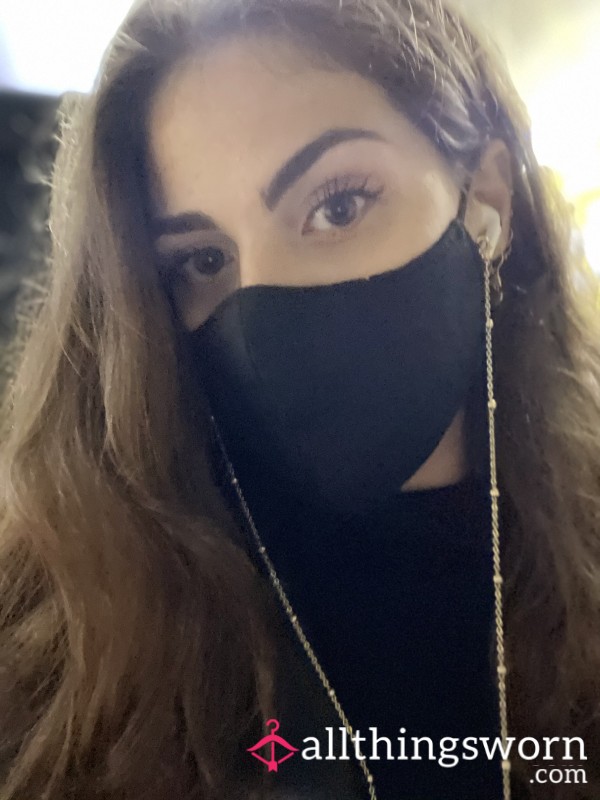 Black Silk Face Mask