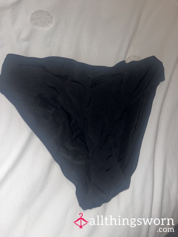 Black Silk Panties