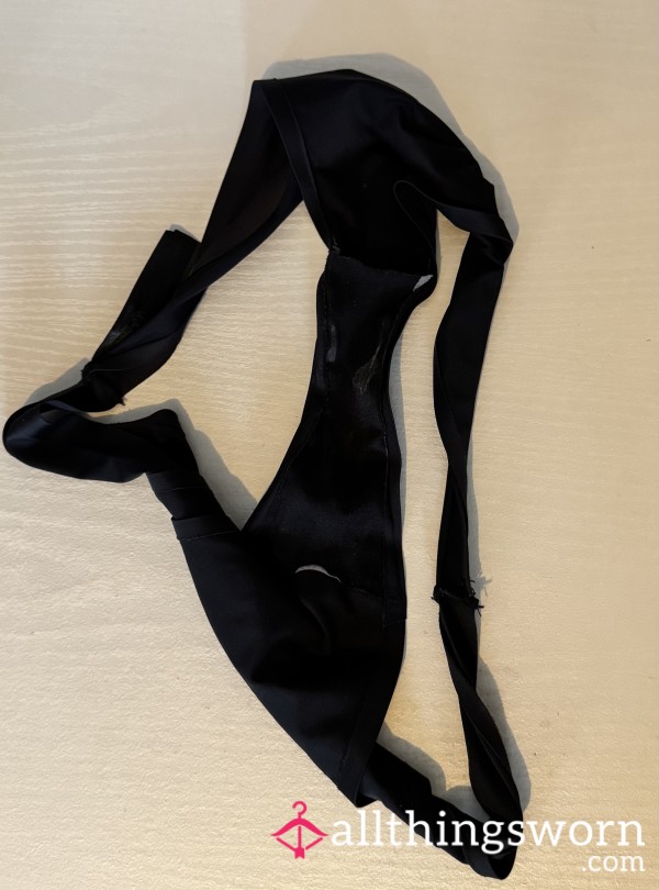 Black Silk Panties, Worn For 24hrs