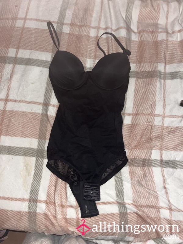 Black XS Silky Feel Bodysuit