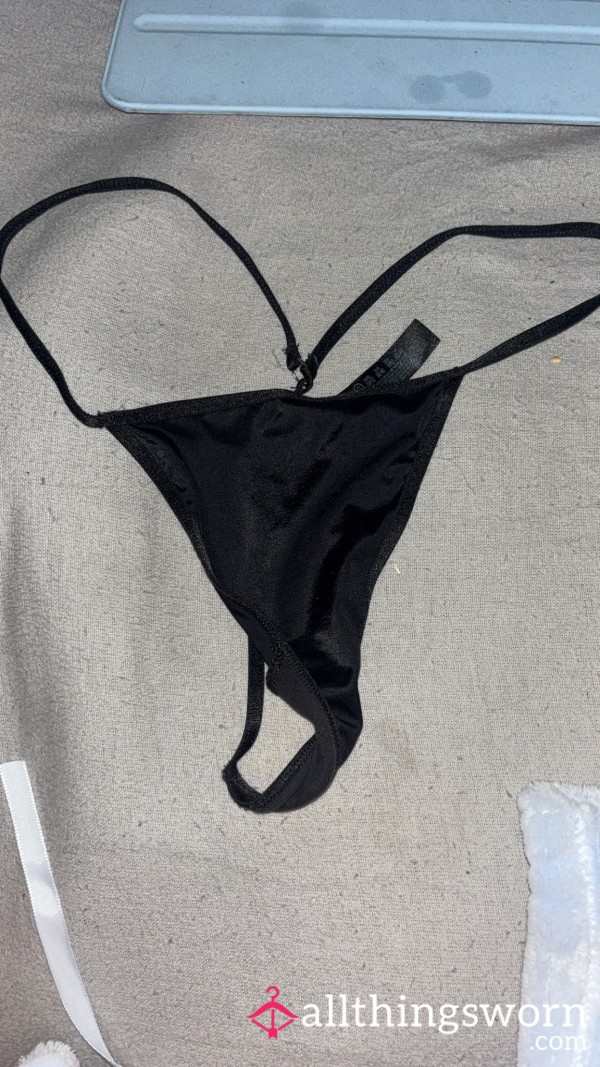 Black Silky G~String Thongs 🖤