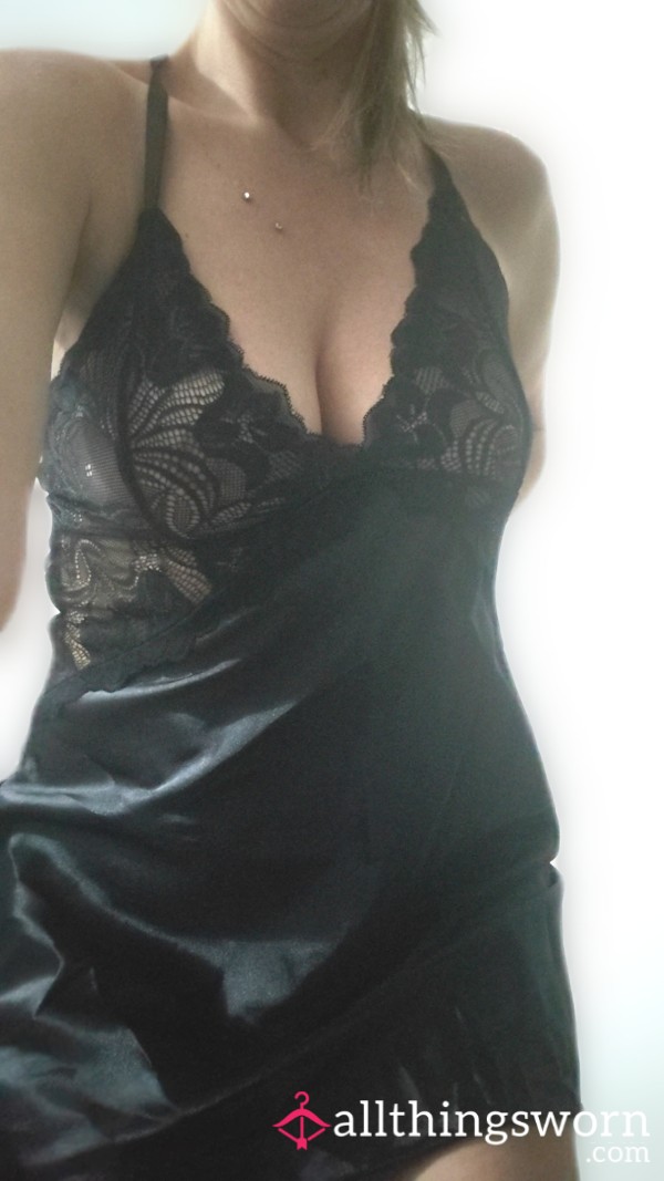 Black Silky Nighty