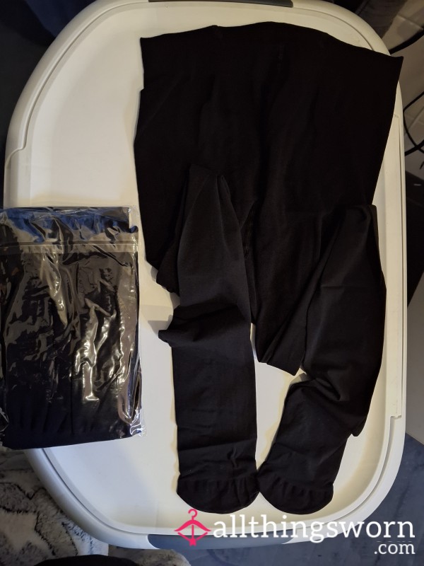 Black Silky Nylons/pantyhose. Soft To Touch, Worn Just For You 🥵🔥