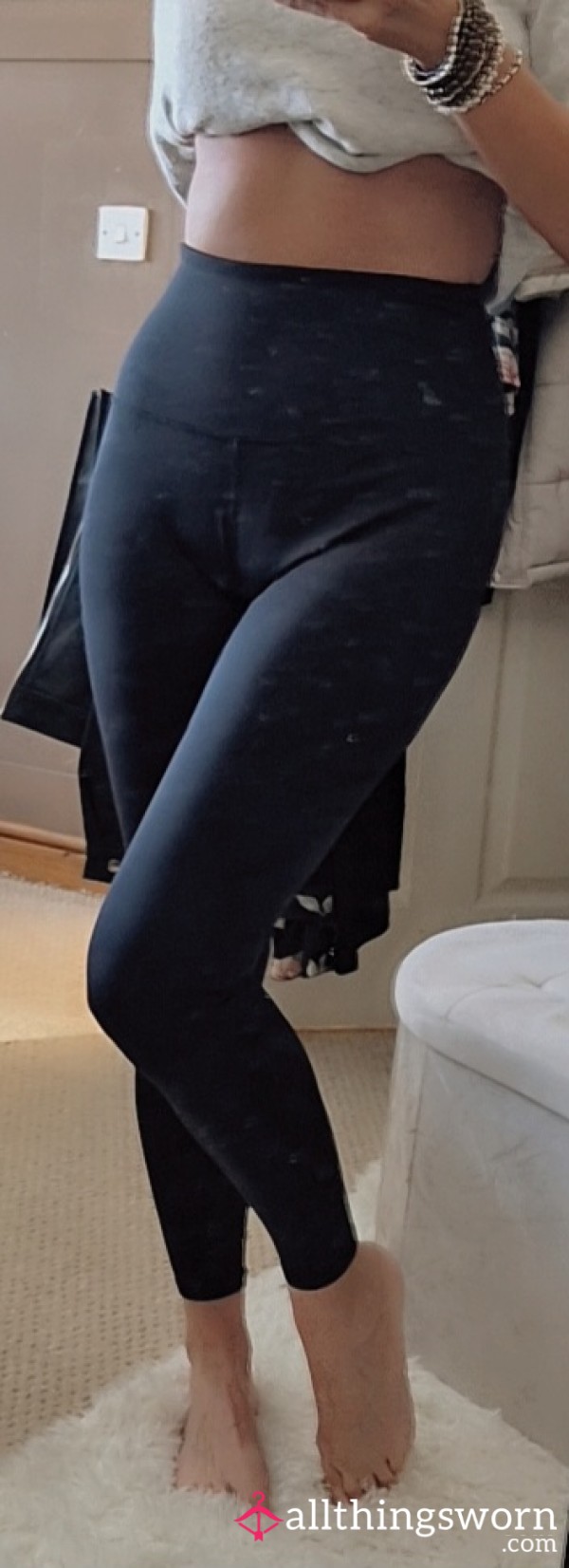 Black Size 10 Leggings Gym Wear Used