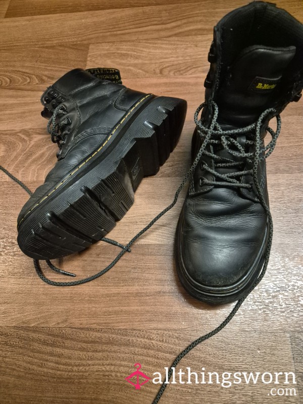 Black Size 4 Leather Dr Martens