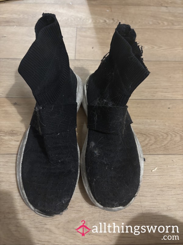 Black Size 5 Sock Boot Trainers