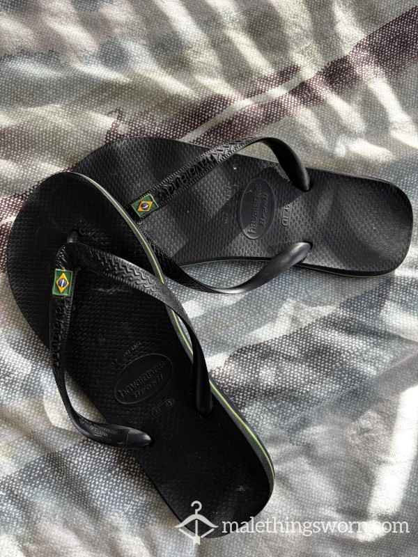 Black Size 8 Havaianas