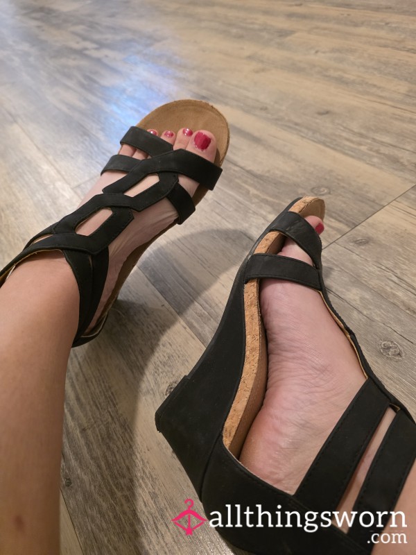 Black Size 8 Heel Feet Pic