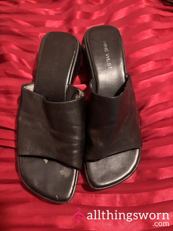 Black Slides I Wore Walking The City During Sweaty Summers
