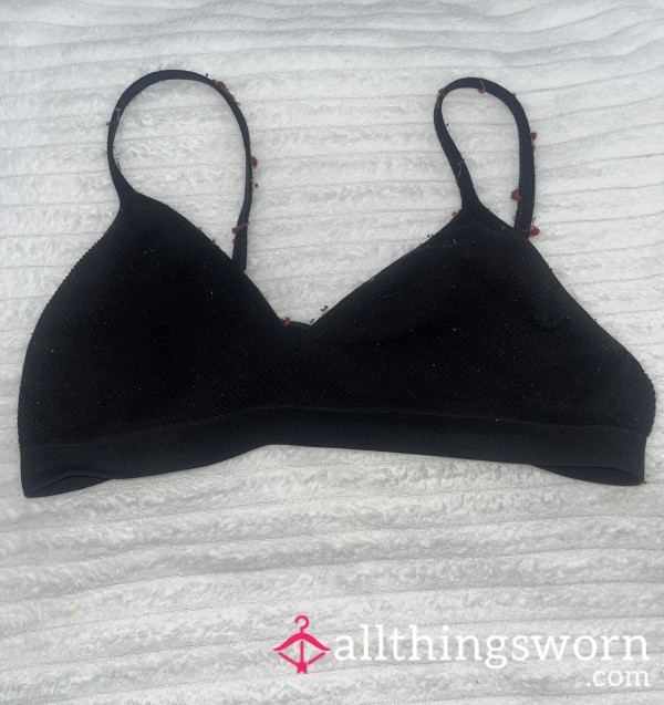 Black Slinky Bra