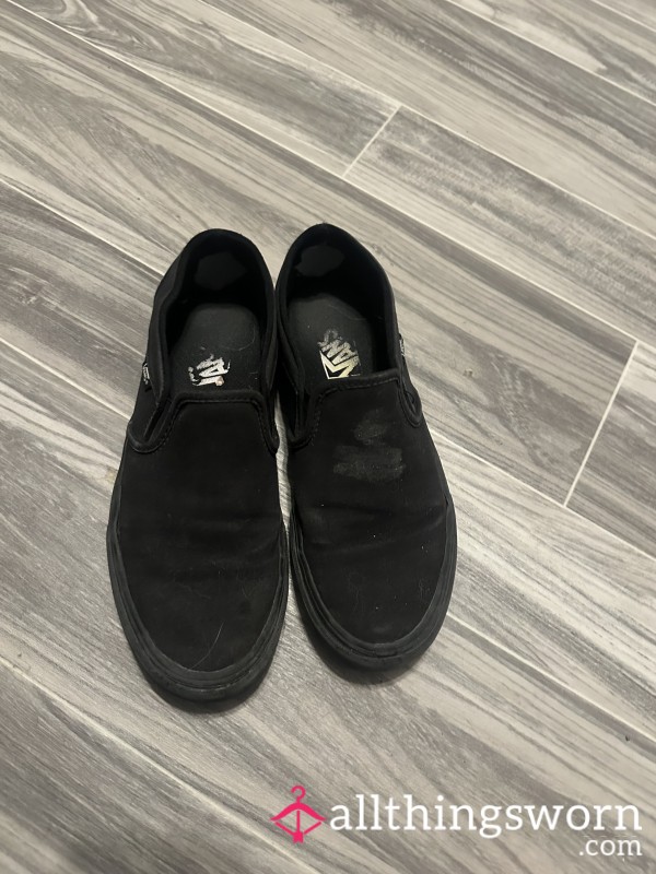 Black Slip On Vans