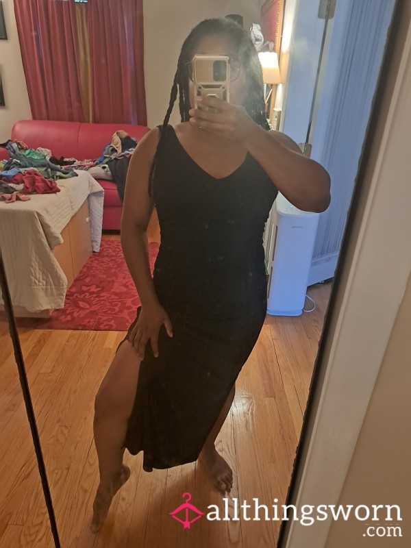 Black Slit Side BCBG Dress