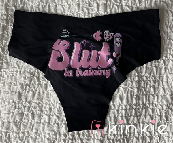BLACK Sl*t IN TRAINING KNICKERS WORN FOR 48 HOURS 5 STAR ⭐ ⭐⭐⭐⭐ REVIEWS