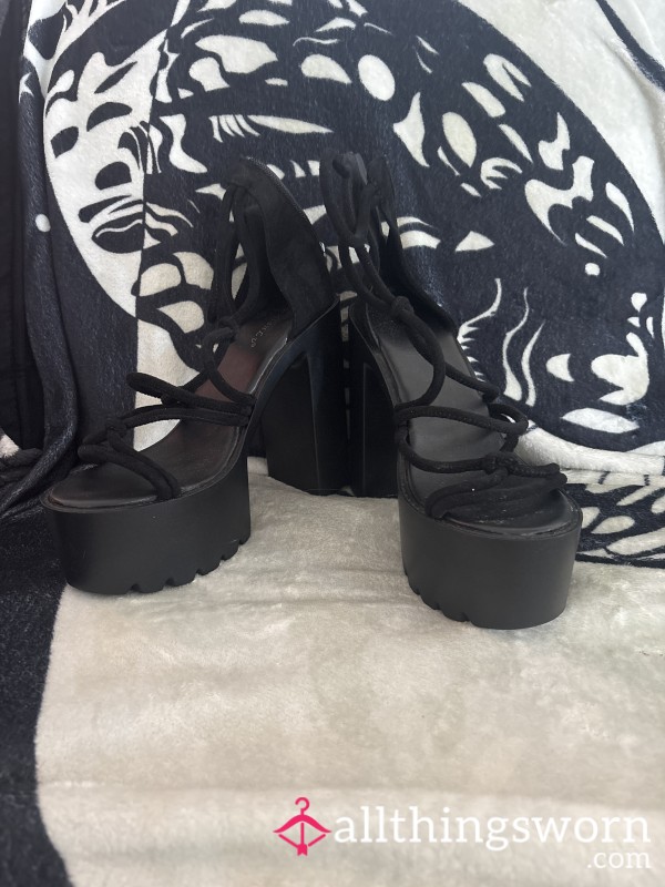 Black Sl*tty Heels