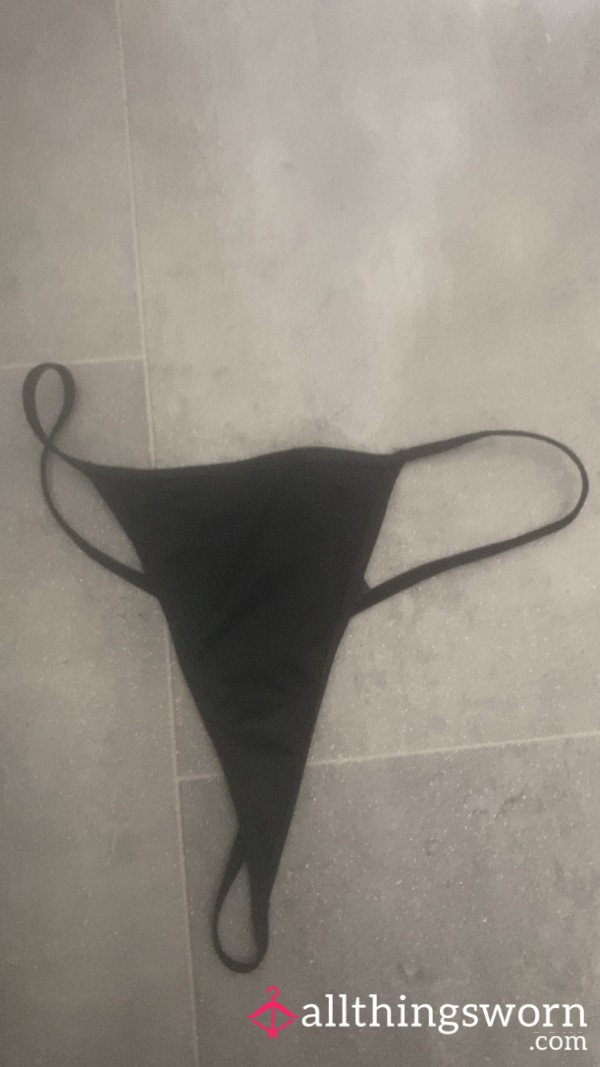 Black Small Worn G String