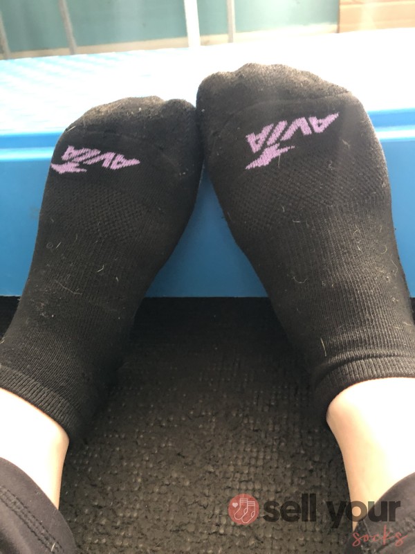 Black Smelly Ankle Gym Socks