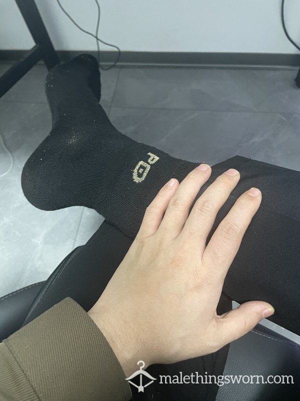 Black Smelly Socks, With A Strong Odor But Also Addictive