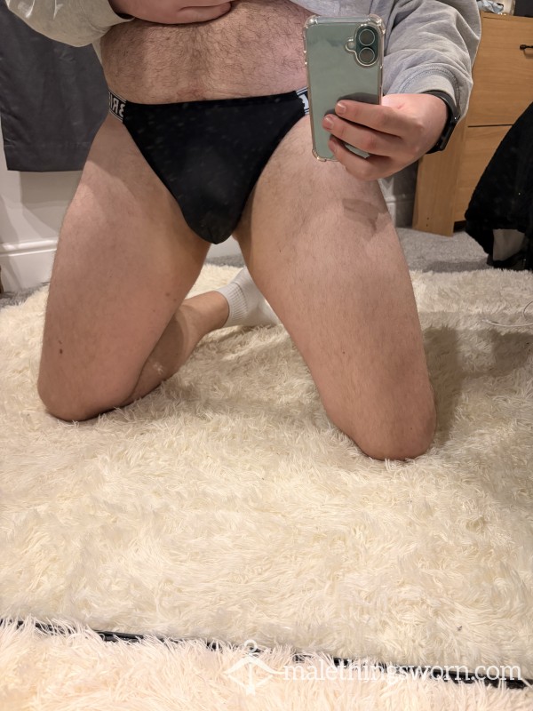 Black Smelly Thong