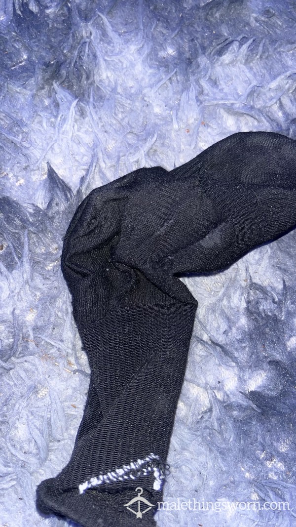 Black Sock Used To Clean Cream Pie