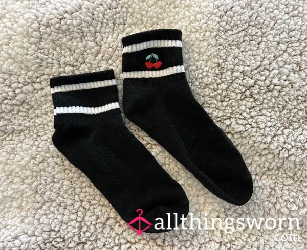 Black Socks With Cherry