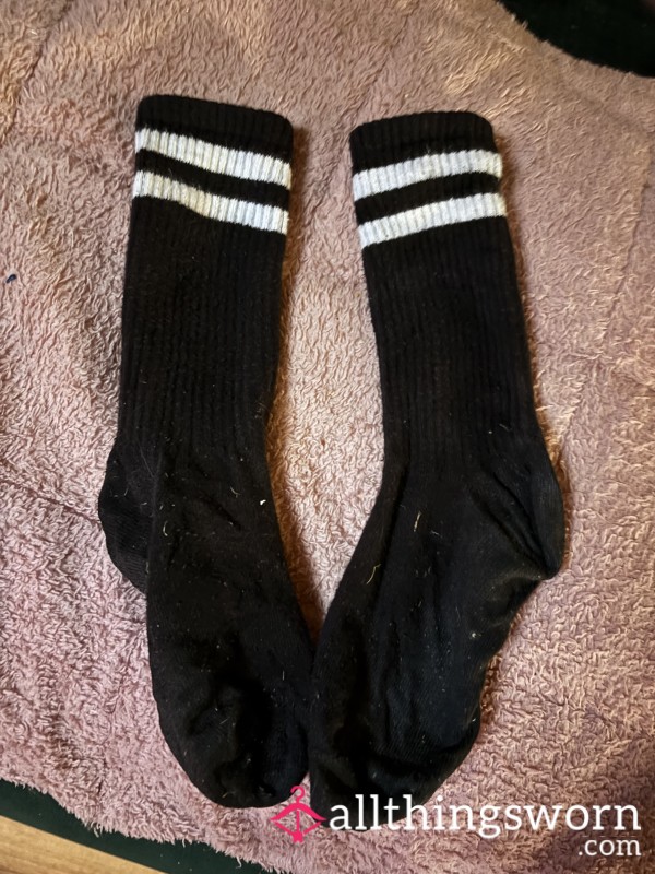Black Socks Worn A Lot With Dr Martens Small Feet Size 5 Smelly!