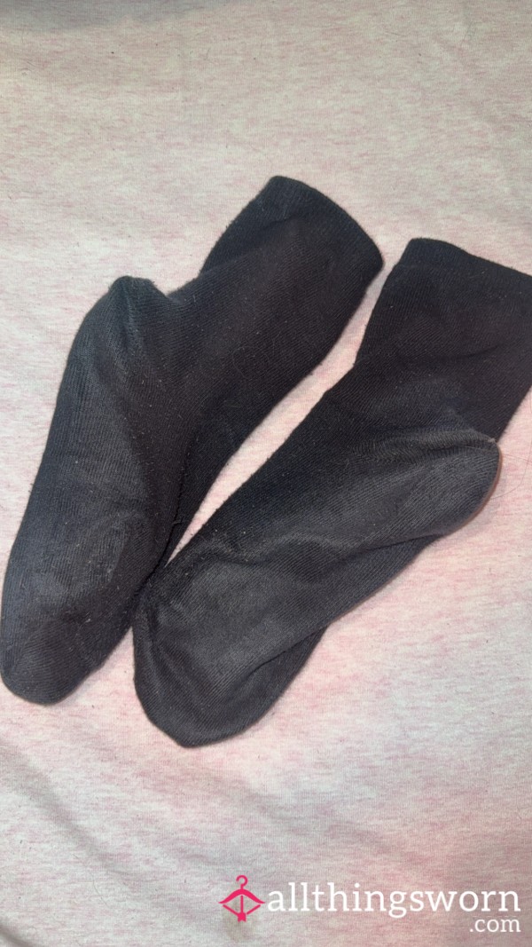 Black Socks Worn All Day At Work