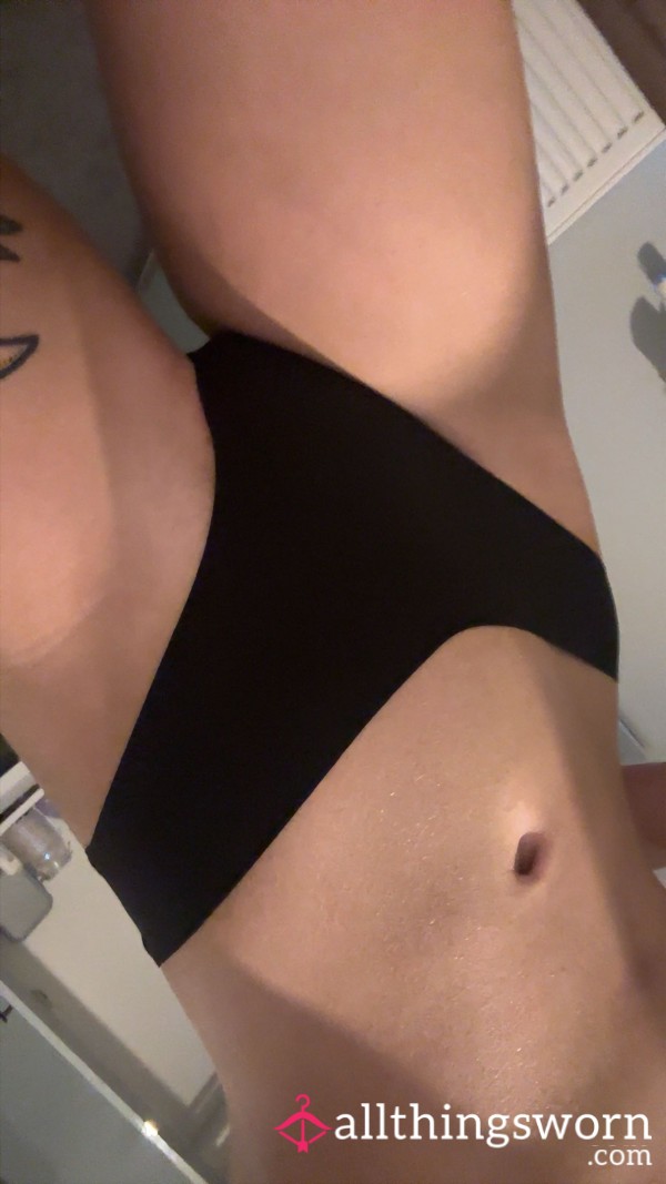 24 Hour Worn Black Soft Boxer Thong 😍🖤