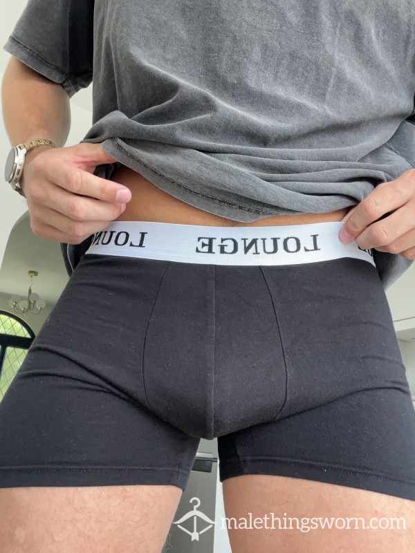 Black Soft Lounge Boxers