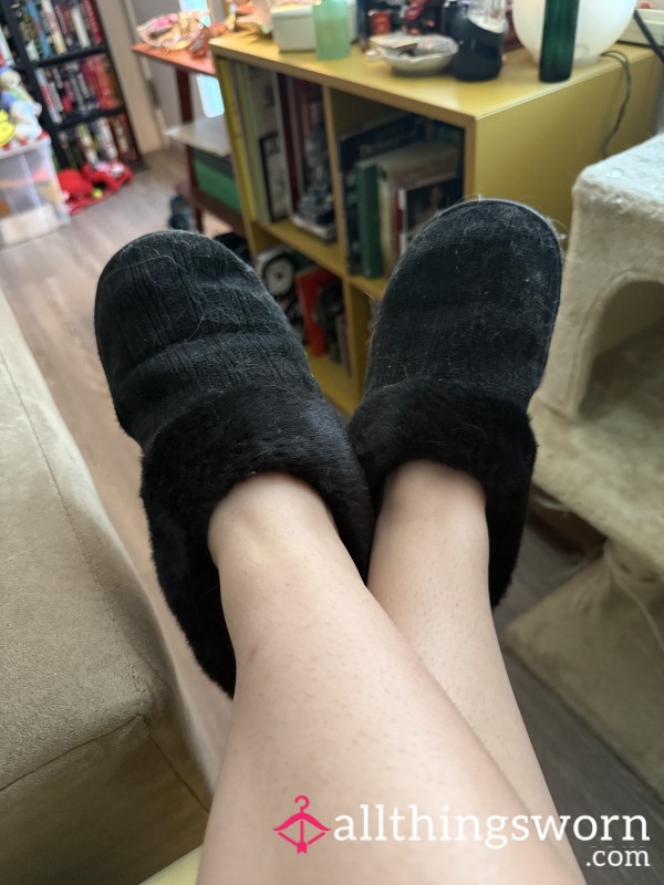 Black Soft Slippers