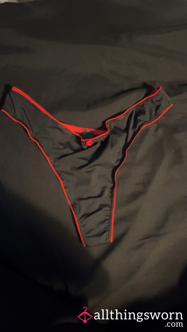 Black Soft Thongs-24hr Wear🖤