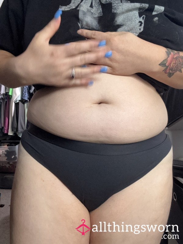 Black Spandex Thong