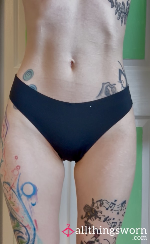 Black Spandex Thong