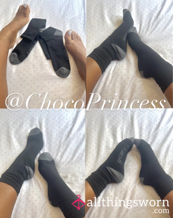 Black Sperry Socks