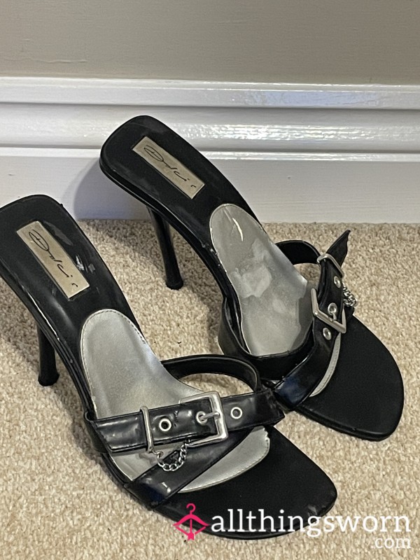 Black Spikey High Heels