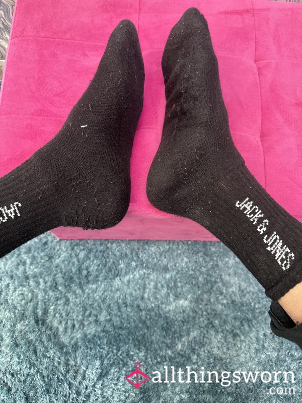 Black Sport Socks Worn 3 Days!