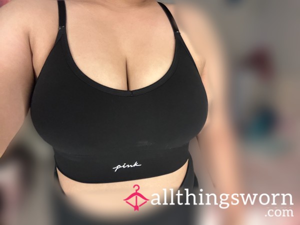 Black Sports Bra By PINK 🖤