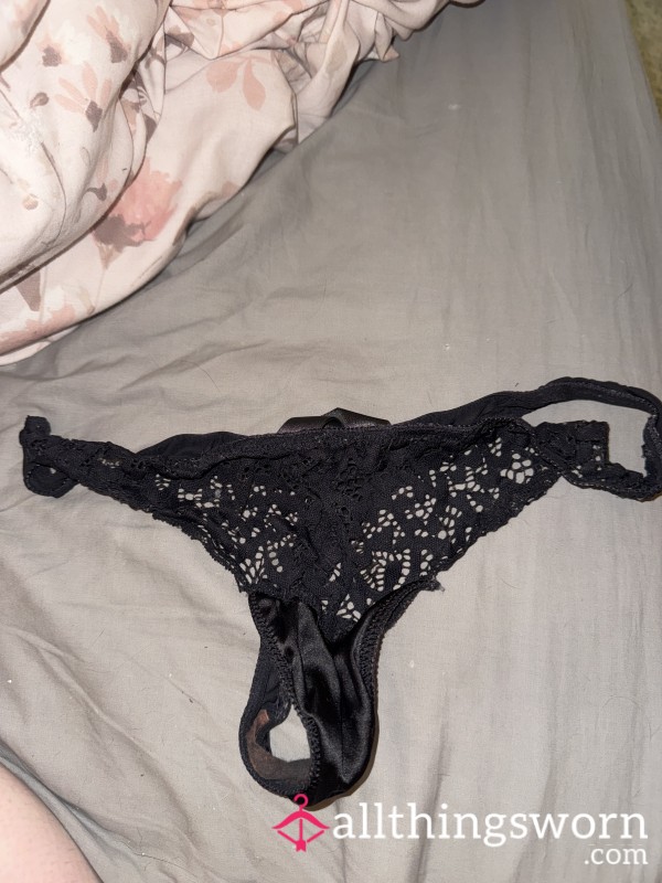 Black Stained Thong 🤤