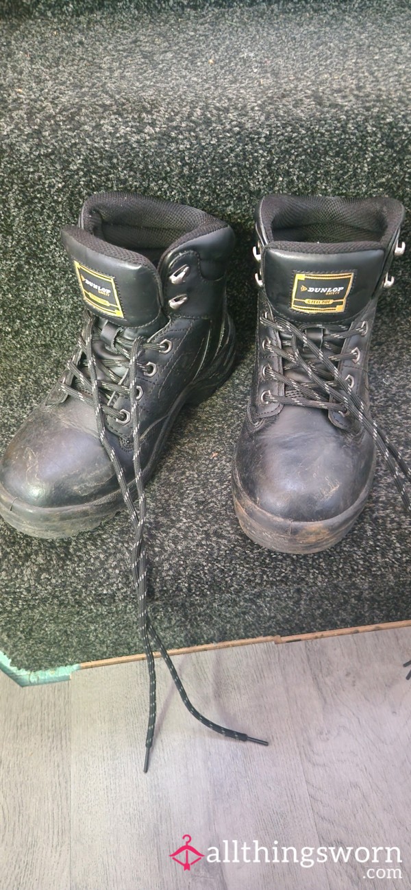 Black Steel Toe Cap Boots