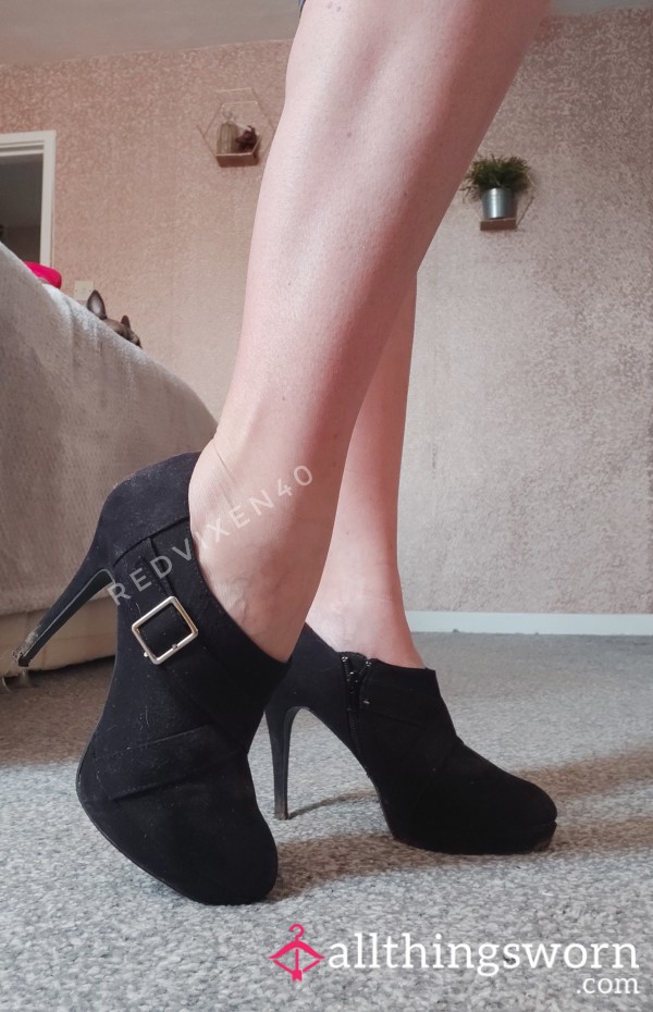 Black Stilletto Boot. Will You Wear Them For Me