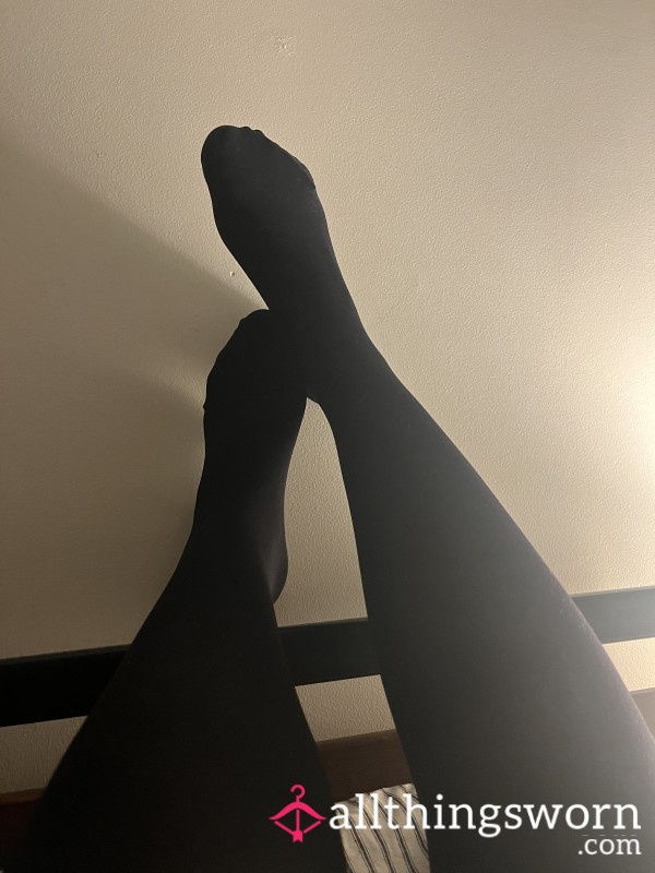 Black Stocking, Worn All Day While Working