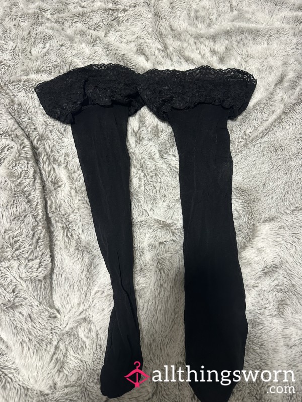 Black Stockings Mid Thigh
