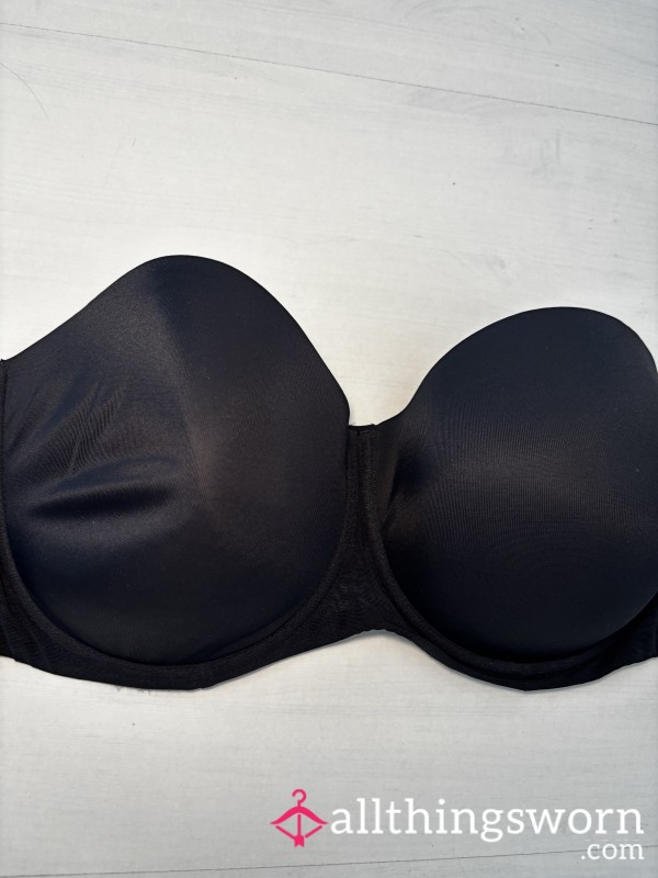 Black Strapless Bra