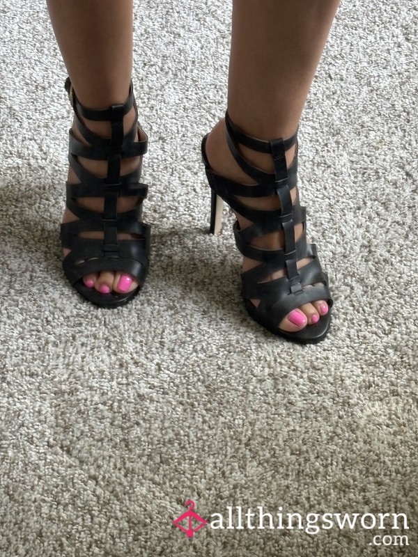 Black Strappy Heels